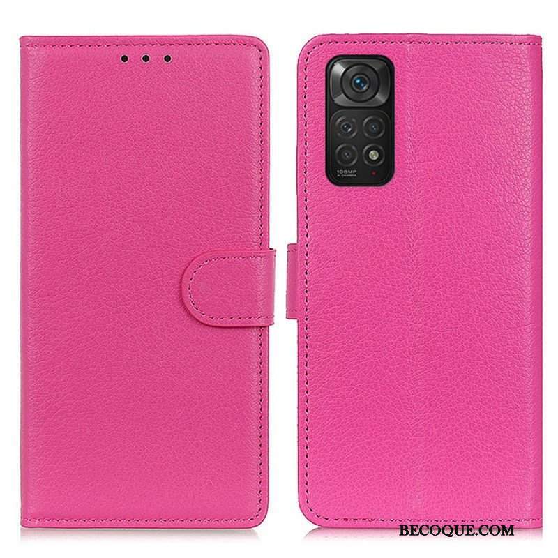 Etui Folio do Xiaomi Redmi Note 11 / 11S Tradycyjnie Liczi