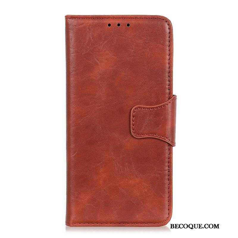 Etui Folio do Xiaomi Redmi Note 11 Pro / 11 Pro 5G Dwustronne Zapięcie Ze Skóry Dwoinowej