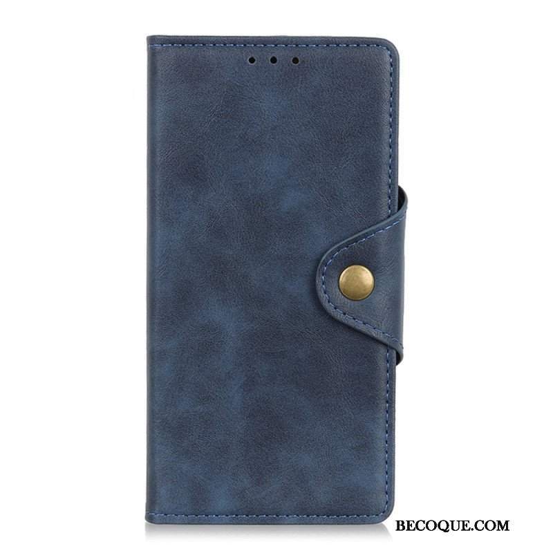 Etui Folio do Xiaomi Redmi Note 11 Pro / 11 Pro 5G Guzik Ze Sztucznej Skóry