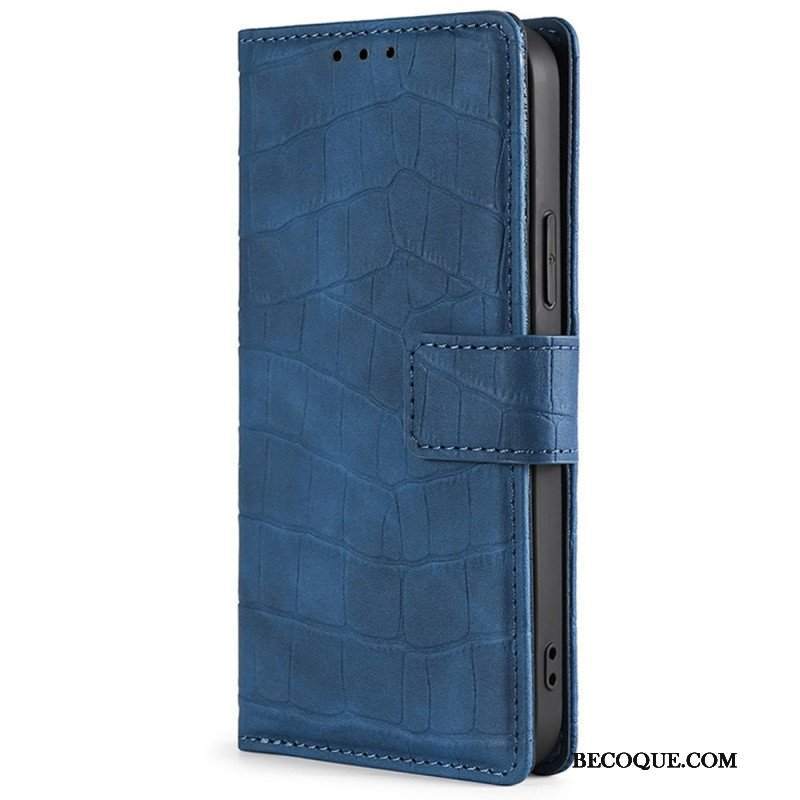 Etui Folio do Xiaomi Redmi Note 11 Pro / 11 Pro 5G Krokodyl Dotykający Skóry