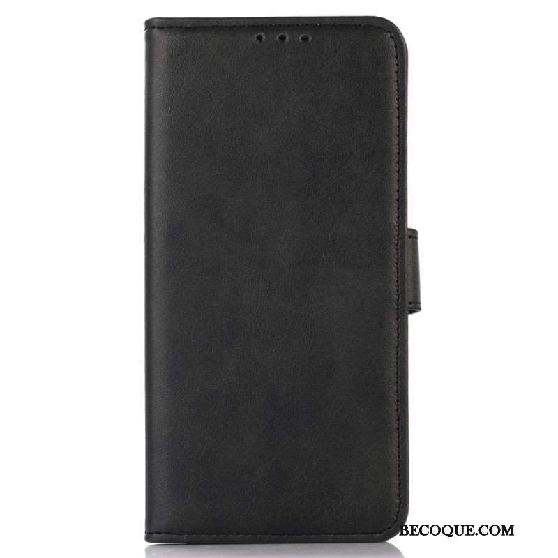 Etui Folio do Xiaomi Redmi Note 12 4G Efekt Skóry