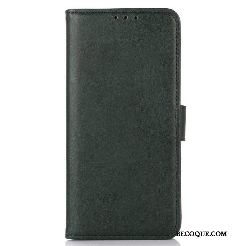 Etui Folio do Xiaomi Redmi Note 12 4G Efekt Skóry