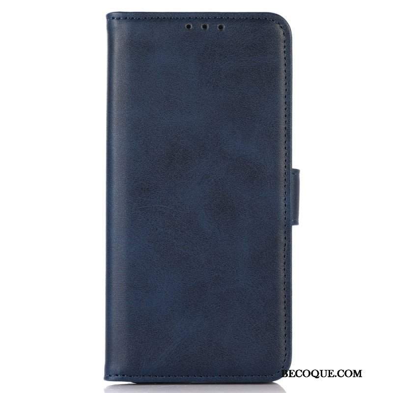 Etui Folio do Xiaomi Redmi Note 12 4G Efekt Skóry