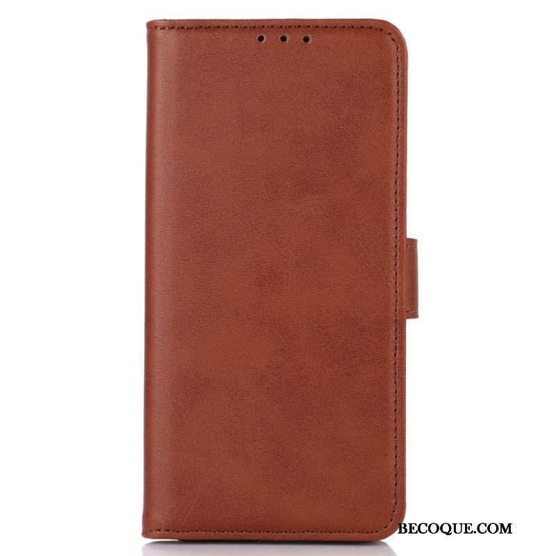 Etui Folio do Xiaomi Redmi Note 12 4G Efekt Skóry