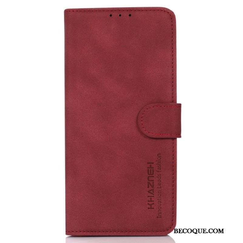 Etui Folio do Xiaomi Redmi Note 12 4G Efekt Skóry Khazneh