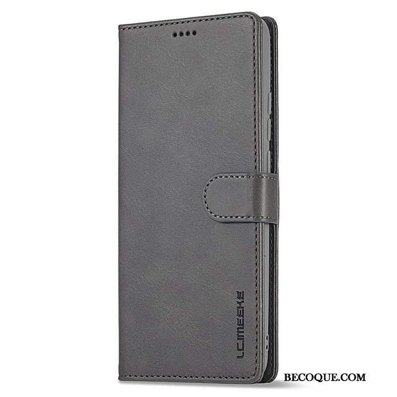 Etui Folio do Xiaomi Redmi Note 12 4G Efekt Skóry Lc.imeeke