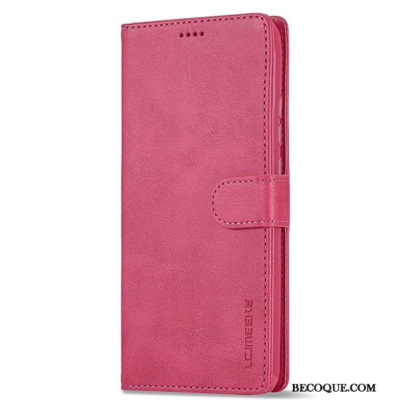 Etui Folio do Xiaomi Redmi Note 12 4G Efekt Skóry Lc.imeeke