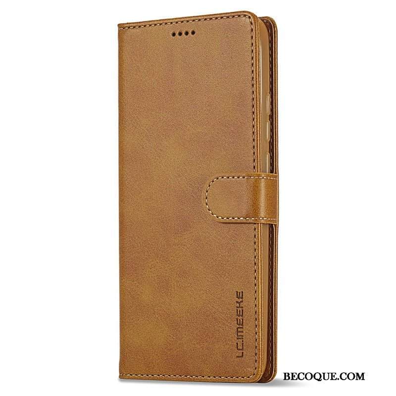 Etui Folio do Xiaomi Redmi Note 12 4G Efekt Skóry Lc.imeeke