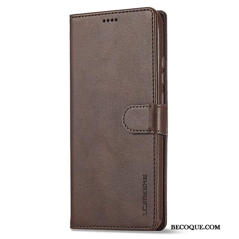 Etui Folio do Xiaomi Redmi Note 12 4G Efekt Skóry Lc.imeeke