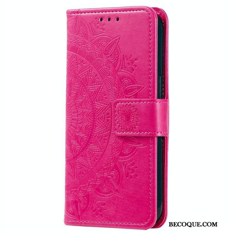 Etui Folio do Xiaomi Redmi Note 12 4G Mandala Sun Ze Smyczą