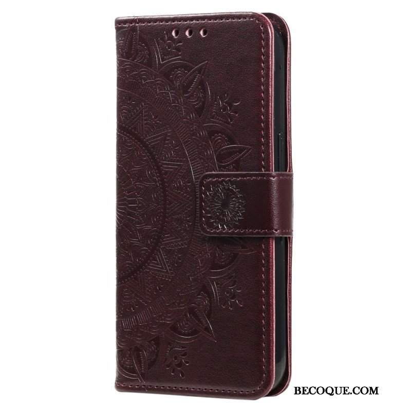 Etui Folio do Xiaomi Redmi Note 12 4G Mandala Sun Ze Smyczą