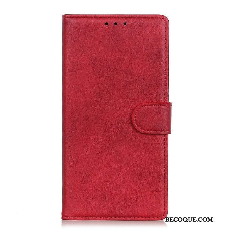 Etui Folio do Xiaomi Redmi Note 12 4G Matowa Sztuczna Skóra