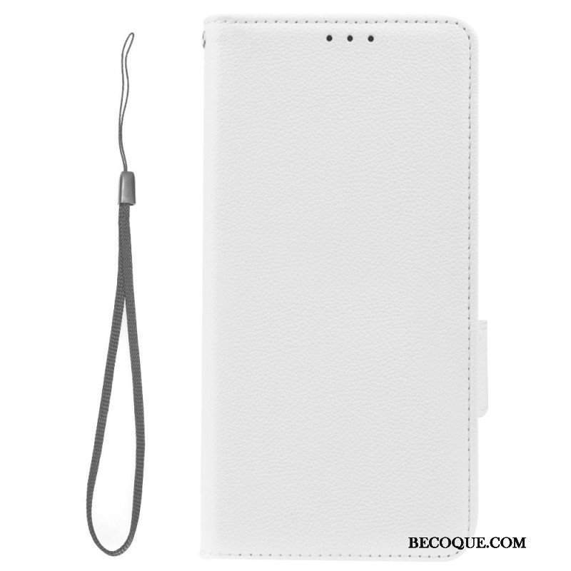 Etui Folio do Xiaomi Redmi Note 12 5G Bardzo Delikatny Styl Liczi