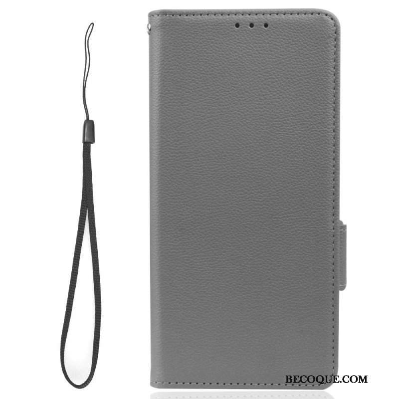 Etui Folio do Xiaomi Redmi Note 12 5G Bardzo Delikatny Styl Liczi