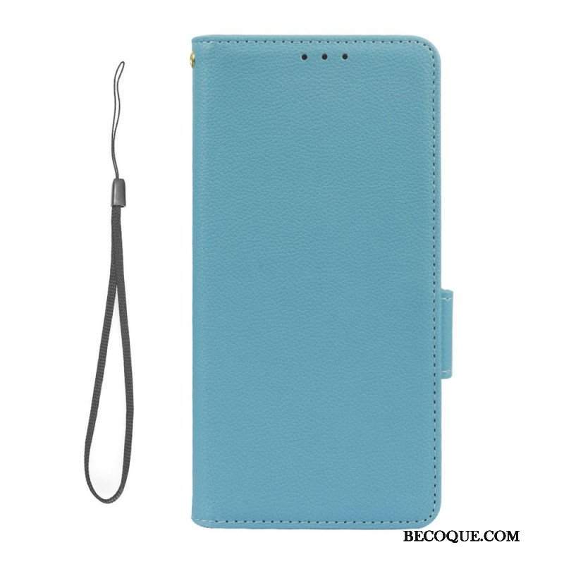 Etui Folio do Xiaomi Redmi Note 12 5G Bardzo Delikatny Styl Liczi