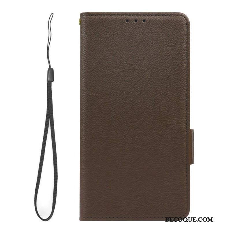 Etui Folio do Xiaomi Redmi Note 12 5G Bardzo Delikatny Styl Liczi