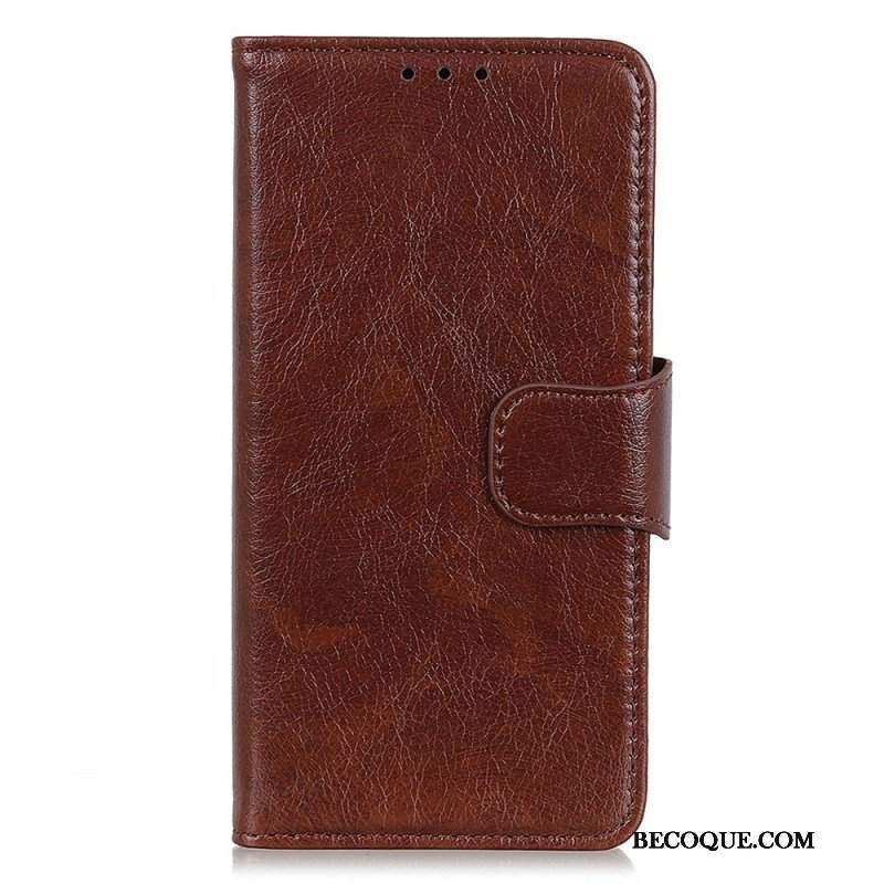 Etui Folio do Xiaomi Redmi Note 12 5G Dwoina Skóry Nappa