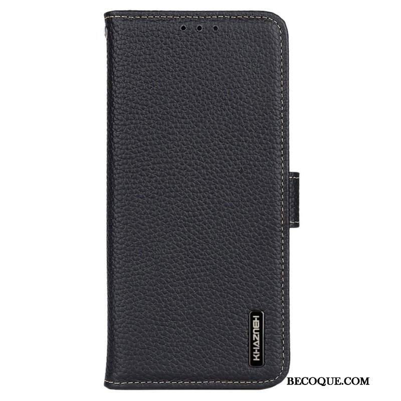 Etui Folio do Xiaomi Redmi Note 12 5G Khazneh Skóra Liczi