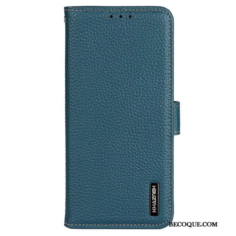 Etui Folio do Xiaomi Redmi Note 12 5G Khazneh Skóra Liczi