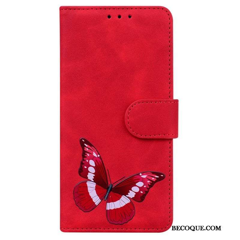 Etui Folio do Xiaomi Redmi Note 12 5G Projekt Motyla
