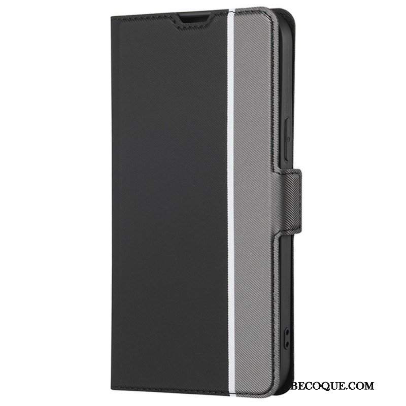 Etui Folio do Xiaomi Redmi Note 12 5G Ultra Cienki Dwukolorowy