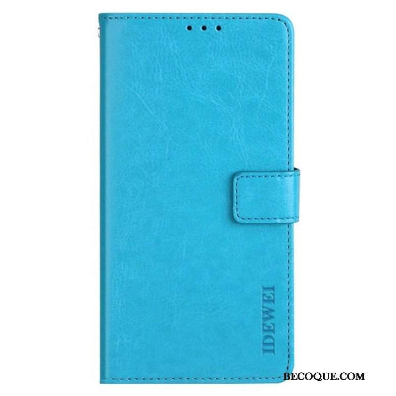 Etui Folio do Xiaomi Redmi Note 12 Pro Imitacja Skóry Idewei