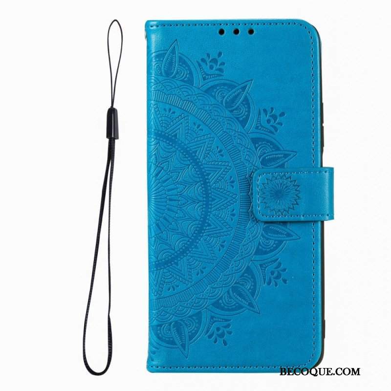 Etui Folio do Xiaomi Redmi Note 12 Pro Mandala Sun Ze Smyczą