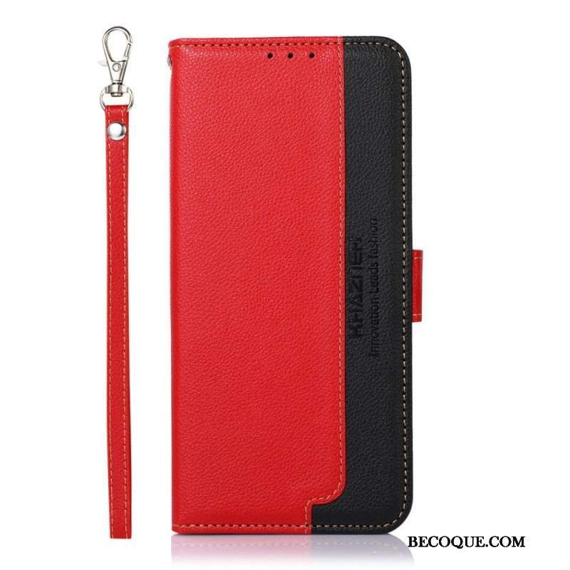 Etui Folio do Xiaomi Redmi Note 12 Pro Plus Rfid Khazneh W Stylu Liczi