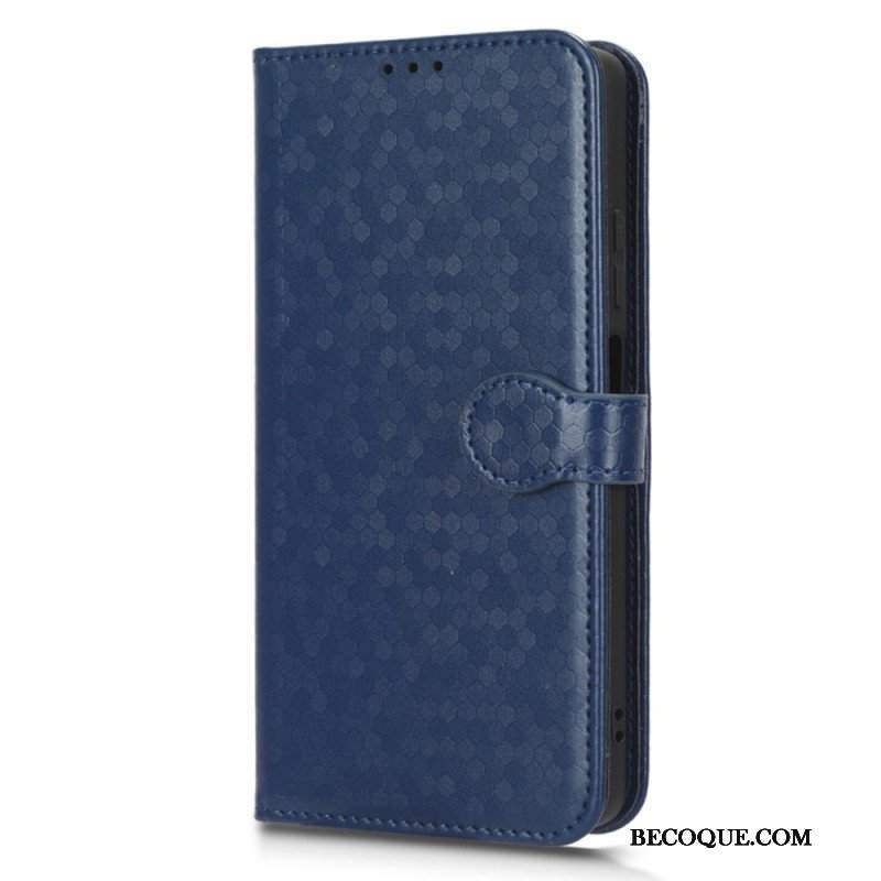 Etui Folio do Xiaomi Redmi Note 12 Pro Plus z Łańcuch Wzór 3d Na Ramiączkach