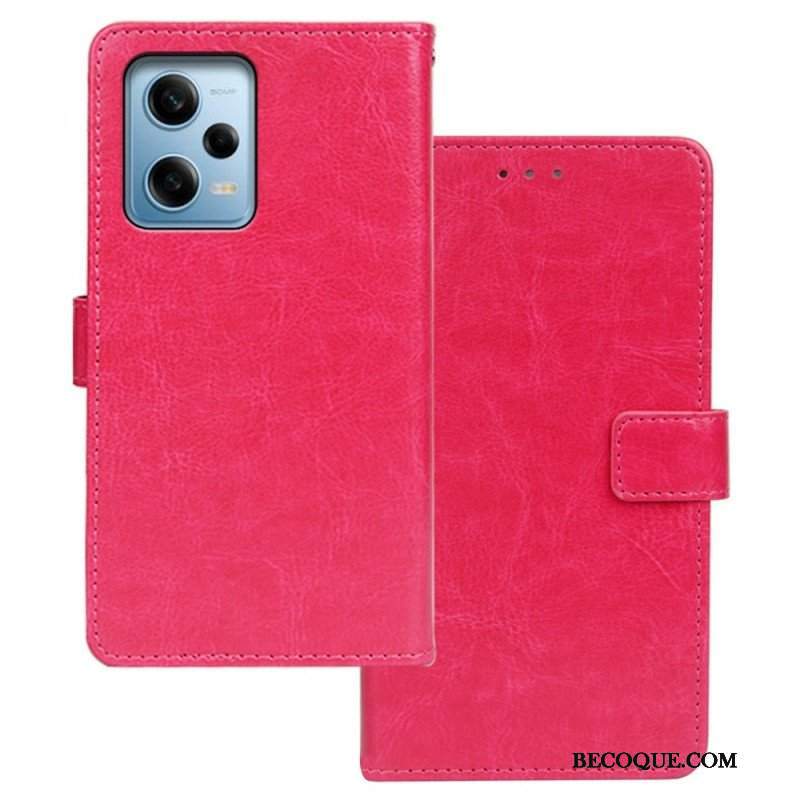 Etui Folio do Xiaomi Redmi Note 12 Pro Skórzany Styl Idewei