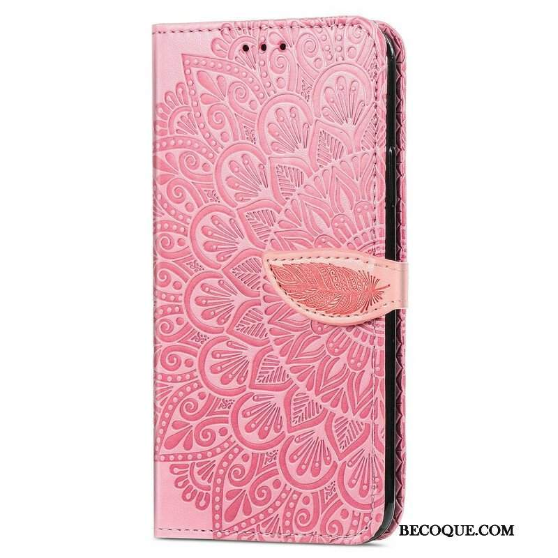 Etui Folio do iPhone 13 Mini Plemienne Liście