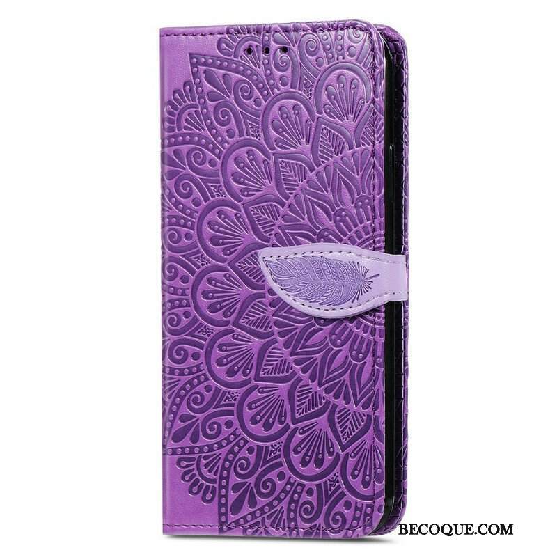 Etui Folio do iPhone 13 Mini Plemienne Liście