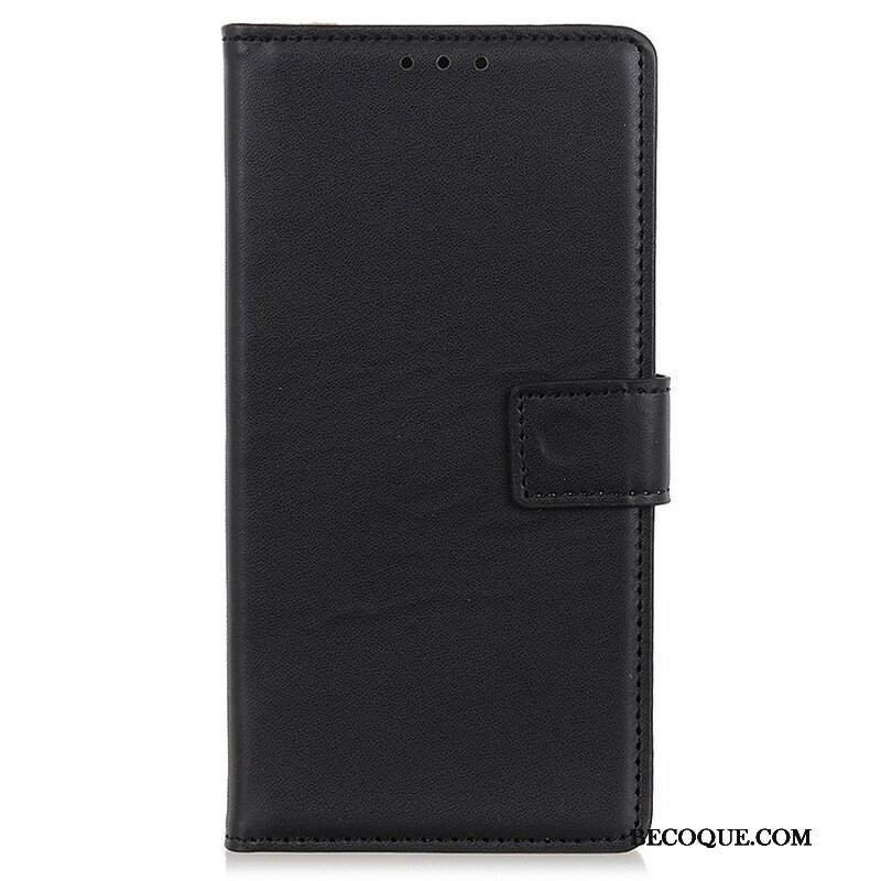 Etui Folio do iPhone 13 Mini Prosty Efekt Skóry