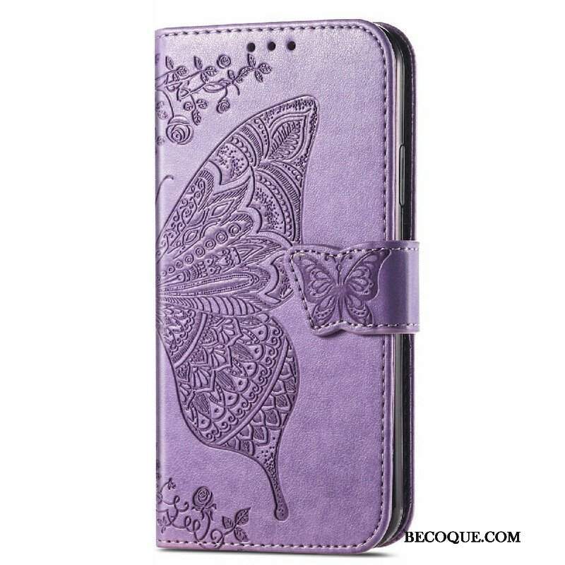 Etui Folio do iPhone 13 Mini Pół Motyle