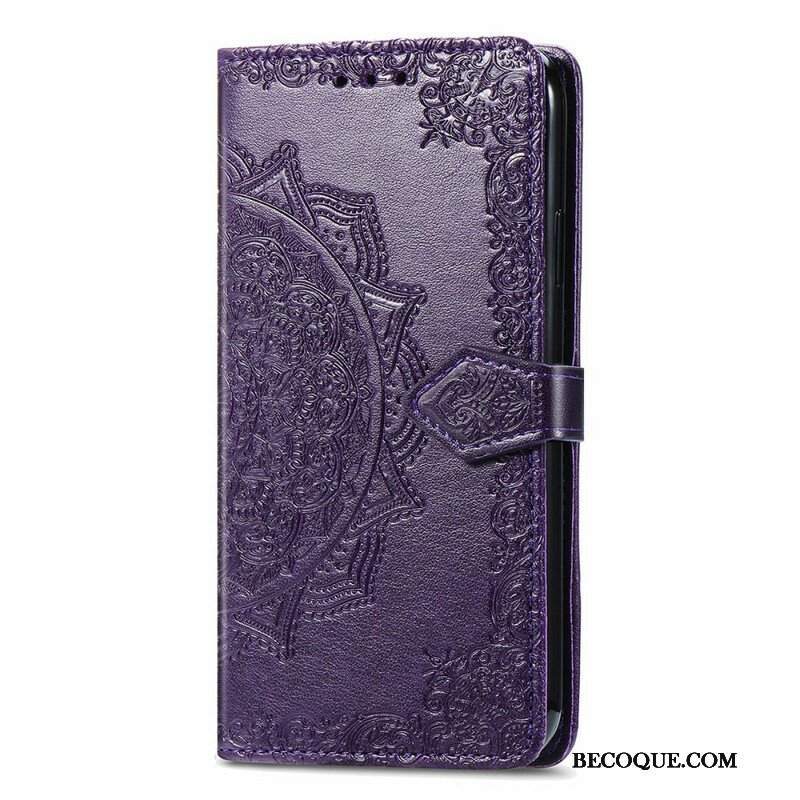 Etui Folio do iPhone 13 Mini Średniowiecze Mandali