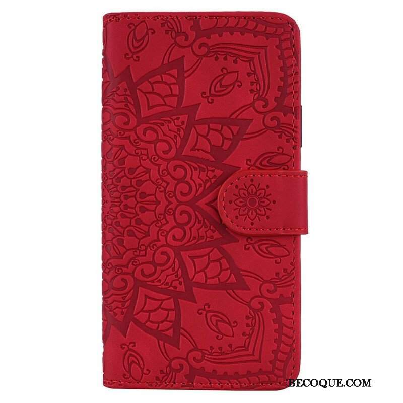 Etui Folio do iPhone 13 Pro Barokowo-mandala