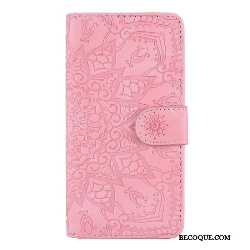 Etui Folio do iPhone 13 Pro Barokowo-mandala