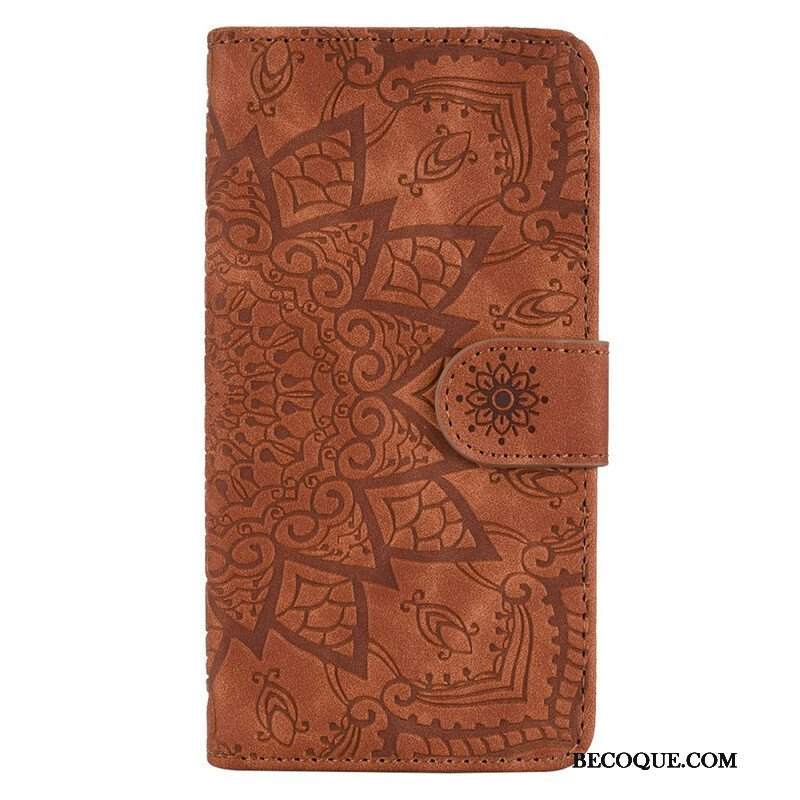 Etui Folio do iPhone 13 Pro Barokowo-mandala