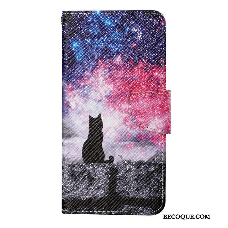 Etui Folio do iPhone 13 Pro Opowieści O Kotach Ze Smyczą