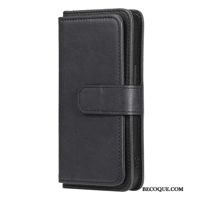 Etui Folio do iPhone 13 Pro Wielofunkcyjny Uchwyt Na 10 Kart