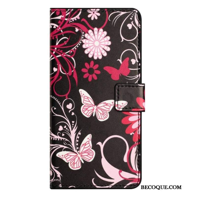 Etui Folio do iPhone 14 Motyle