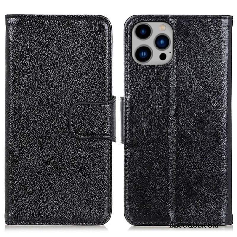 Etui Folio do iPhone 14 Plus Dwoina Skóry Nappa