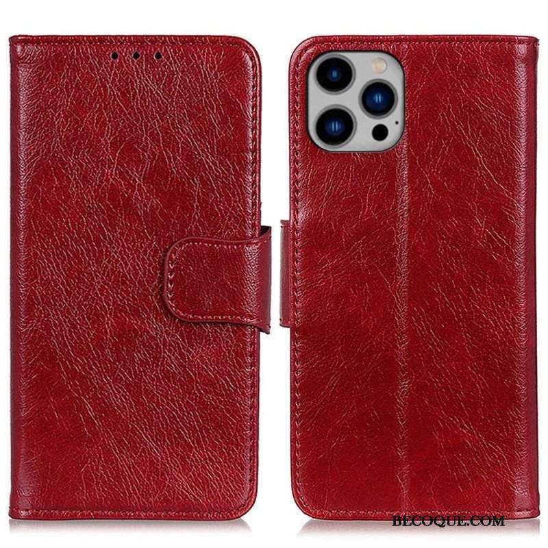 Etui Folio do iPhone 14 Plus Dwoina Skóry Nappa