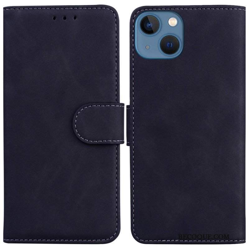 Etui Folio do iPhone 14 Plus Stylowa Skórzana Moda