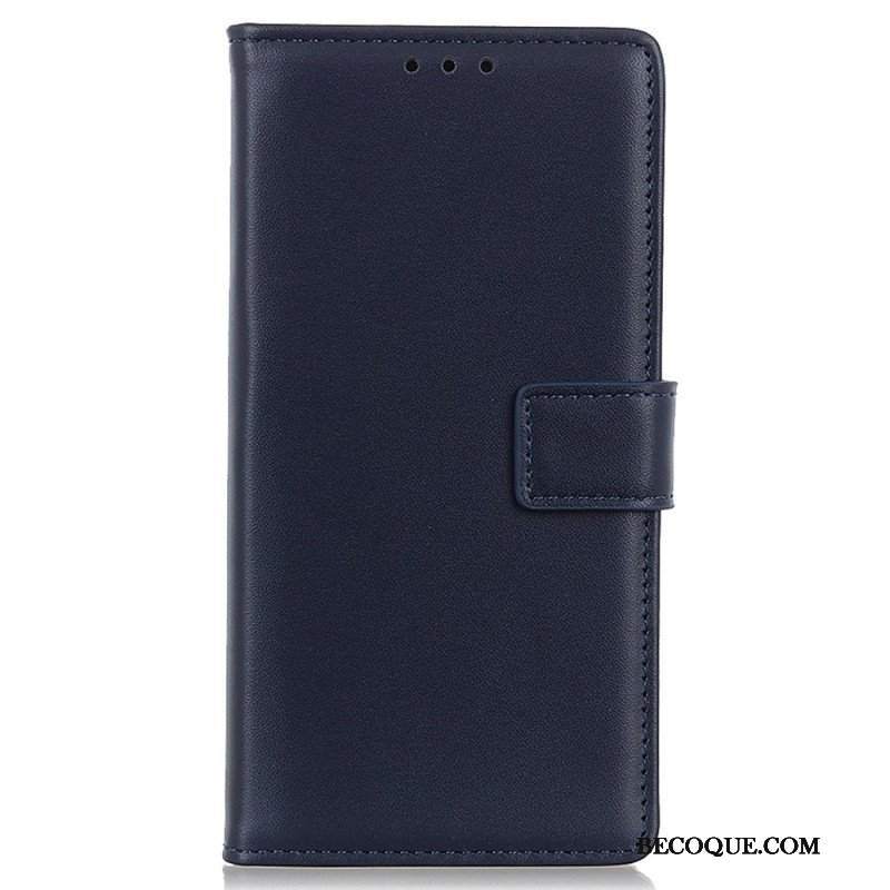 Etui Folio do iPhone 14 Zwykła Sztuczna Skóra