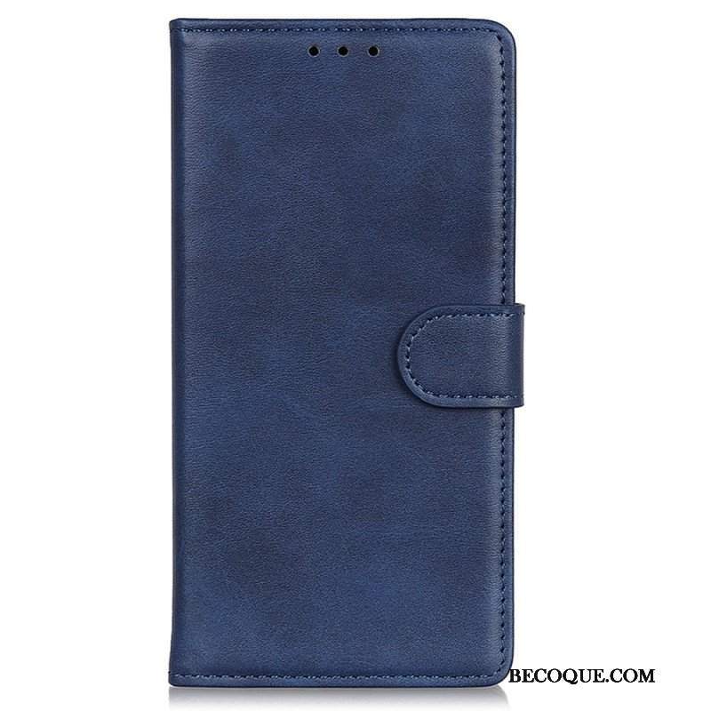 Etui Folio do iPhone 15 Matowa Sztuczna Skóra