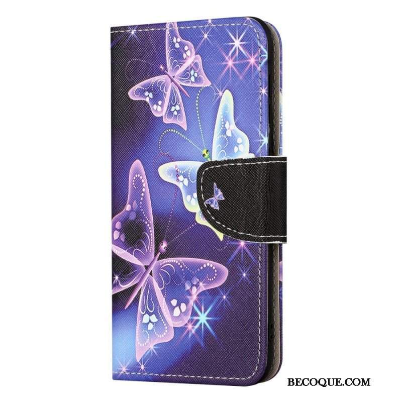 Etui Folio do iPhone 15 Motyle