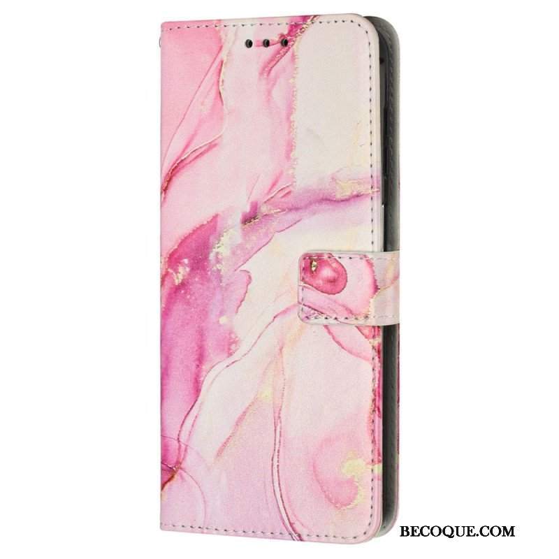 Etui Folio do iPhone 15 Pro Max Styl Marmurkowy