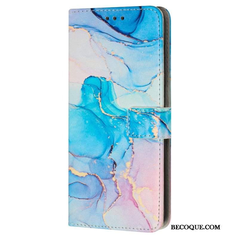 Etui Folio do iPhone 15 Pro Max Styl Marmurkowy