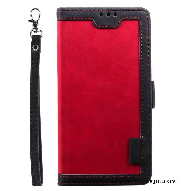 Etui Folio do iPhone 15 Styl Vintage